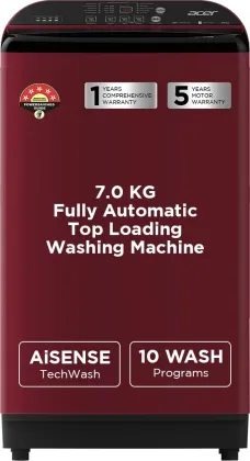 Acer AR70QFATLH1C1CR24D 7 Kg Fully Automatic Top Load Washing Machine