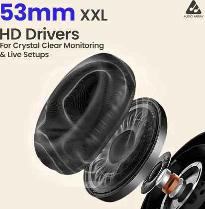 Audio Array AH-60-BL Monitoring Wired Headphones
