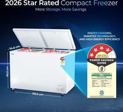 Haier HFC-320DPW4 310 L Double Door Deep Freezer