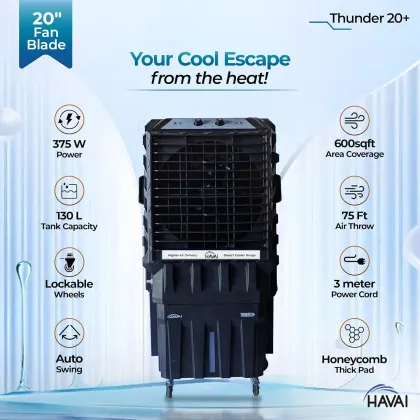 Havai Thunder 20 Plus 130L Desert Air Cooler