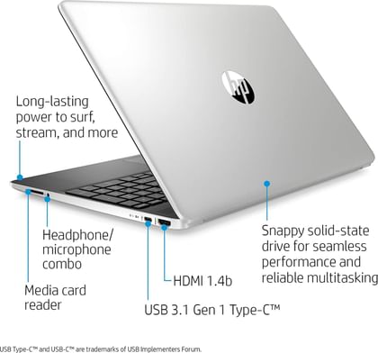 HP 15-dy1010nr Laptop (10th Gen Core i3/ 4GB/ 128GB SSD/ Win10)