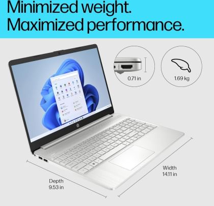 HP 15s-fq5328TU Laptop (12th Gen Core i3/ 8GB/ 1TB SSD/ Win11 Home)