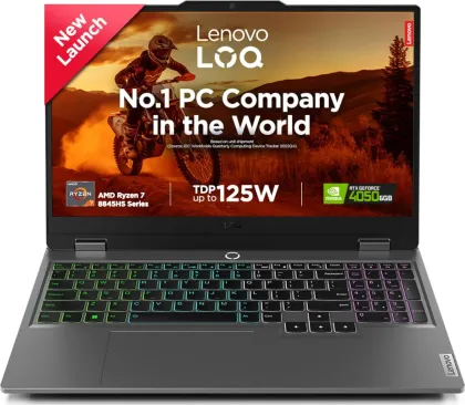 Lenovo LOQ 2024 15AHP9 83DX0006IN Gaming Laptop (AMD Ryzen 7 8845HS/ 16GB/ 512GB SSD/ Win11/ 6GB Graph)