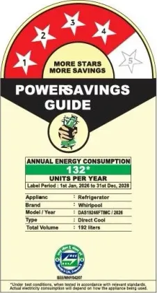 Whirlpool 215 IMPC PRM 4S Sapphire Peony-Y 192 L 4 Star Single Door Refrigerator