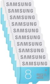 Samsung MicroSD Card 8GB Class 6 (Pack of 10)