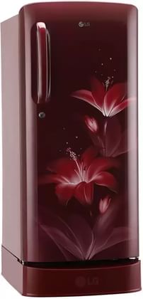 LG GL-D201ARGX 190 L 4-Star Direct Cool Single Door Refrigerator