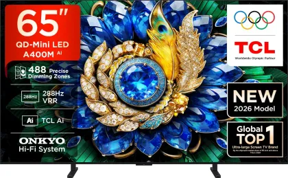 TCL A400M 65 inch Ultra HD 4K Smart Mini LED TV (65A400M)