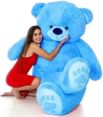 LittleBuoy Giftwa -3 Fit teddy bear so cute & soft very attractive looking (Best for Someone Special) (Sky blue) - 92 cm  (sky blue)