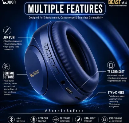 Ubon HP-760 Wireless Headphones