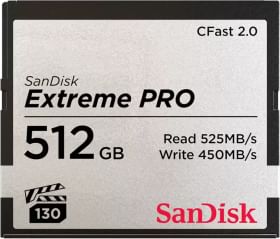 SanDisk Extreme PRO CFast 512 GB Compact Flash Memory Card
