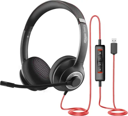 AmazonBasics Pro Series Wired Headphones