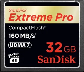 SanDisk 32GB Extreme Pro CompactFlash Memory Card (160MB/s)