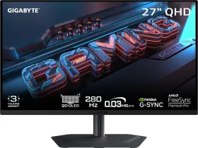 Gigabyte MO27Q2A 27 inch Quad HD QD-OLED Gaming Monitor