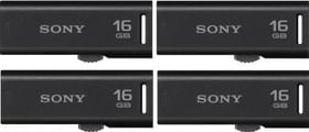 Sony Micro Vault Classic 16GB Pen Drive (Pack of 4)