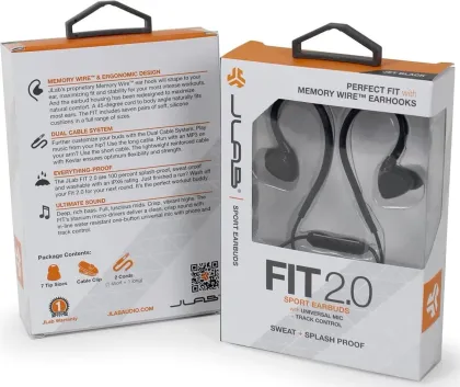 JLab Audio Fit 2.0 Sport Wired Earphones