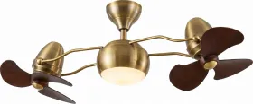 Oltao Duo 16 inch 3 Blade Dual-Head Revolving Ceiling Fan