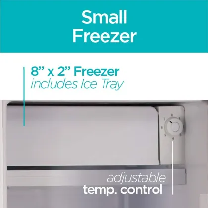 BLACK+DECKER BCRK32W 3.2 Cu Ft Single Door Mini Refrigerator