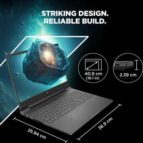HP Victus 16-r1706TX Gaming Laptop (14th Gen Core i5/ 16GB/ 512GB SSD/ Win11 Home/ 6GB RTX 4050 Graph)
