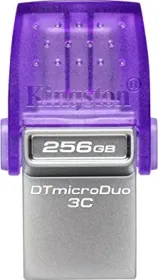 Kingston DataTraveler MicroDuo 3C 256GB USB 3.2 Gen 1 Flash Drive