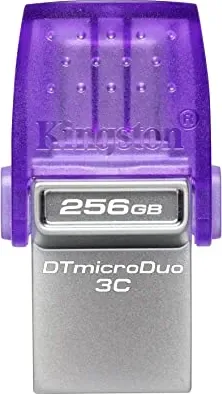 Kingston DataTraveler MicroDuo 3C 256GB USB 3.2 Gen 1 Flash Drive - image 2