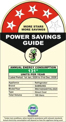 Samsung RR21H2H24HT 189 L 4 Star Single Door Refrigerator