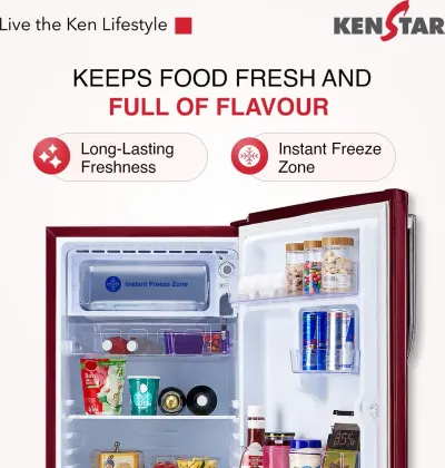 Kenstar 183BD3KS24HB.BW 183 L 2 Star Single Door Refrigerator