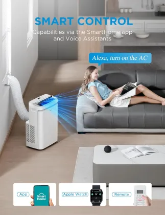 Midea MAP10S1XWT-A 14000 BTU 115V Portable AC