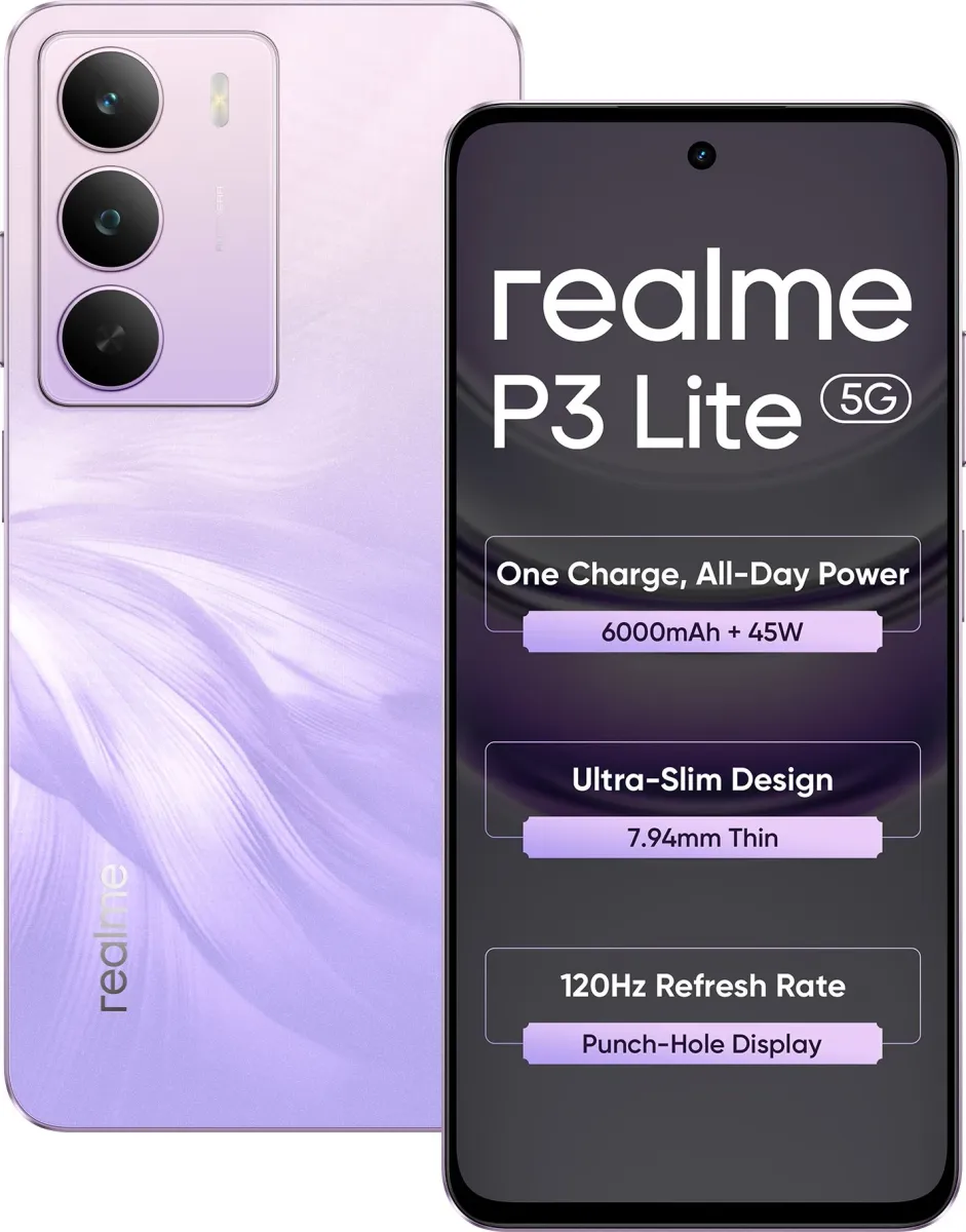 realme P3 Lite Cloud White 8GB 256GB REALME P3 Lite 5G (4GB RAM +
