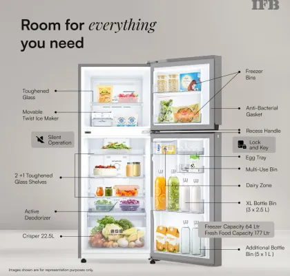IFB IFBFF-291BYOSET 241 L 2 Star Double Door Refrigerator