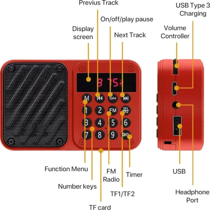 Fire Turtle M7 Blast 6W Bluetooth Speaker