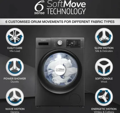 Whirlpool Xpert Care XO9012BYV53E 9 Kg Fully Automatic Front Load Washing Machine