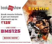 Sachin : A Billion Dreams Movie Ticket & Get 50% OFF | Minimum 2 Tickets