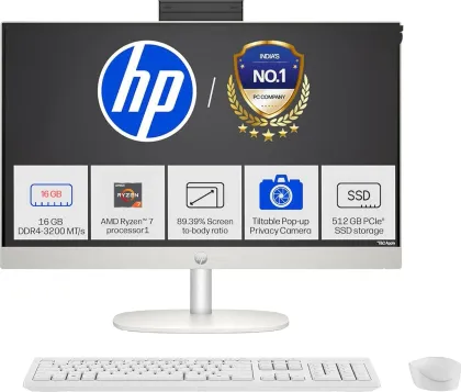 HP 24-cr0023in All in One PC (AMD Ryzen 7 7730U/ 16GB/ 512GB SSD/ Win 11) - image 2