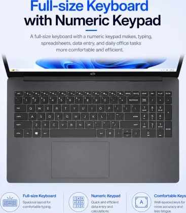 HP OmniBook 3 16 Laptop (Intel Core Ultra 7 255U/ 32GB/ 2TB SSD/ Win 11)