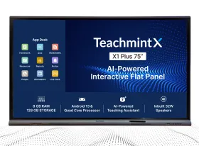 Teachmint X1 Plus 75 inch Ultra HD 4K Interactive Flat Panel