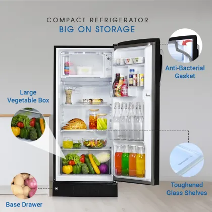 Haier HED-213KIB-N 205 L 3 Star Single Door Refrigerator