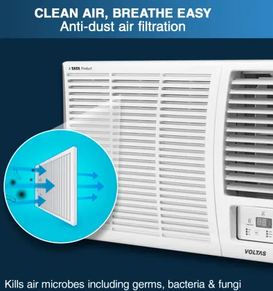 Voltas 185V Vertis Elite A 1.5 Ton 5 Star 2024 Inverter Window AC