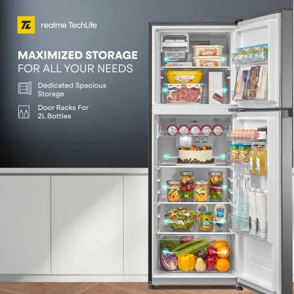 Realme TechLife 233MF2RM24C 233 L 2 Star Double Door Refrigerator