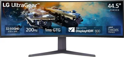LG 45GR65DC 45 inch Dual QHD Curved Gaming Monitor