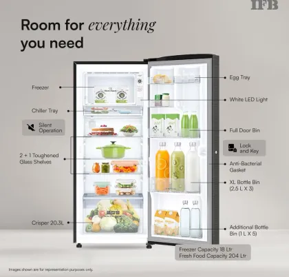 IFB IFBDC-248DYOSE 222 L 4 Star Single Door Refrigerator
