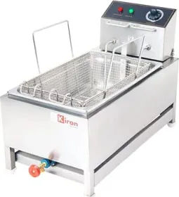 Kiran Vertical 16L Electric & Gas Deep Fryer