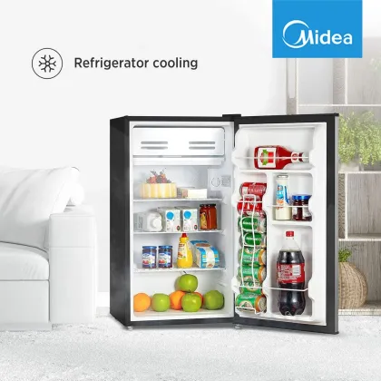 Midea WHS-160RB1 4.4 Cu Ft Single Door Mini Refrigerator