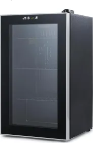 BLACK+DECKER BDB26HB 2.4 Cu Ft Single Glass Door Mini Refrigerator