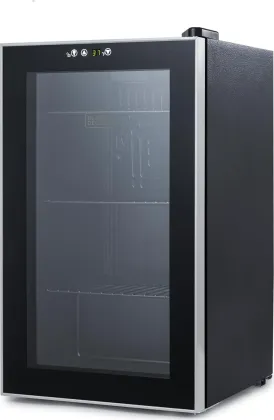 BLACK+DECKER BDB26HB 2.4 Cu Ft Single Glass Door Mini Refrigerator