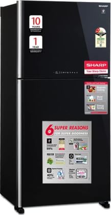Sharp SJGP60TBKEC 613 L 2 Star Double Door Refrigerator