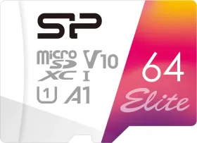 Silicon Power Elite 64GB Micro SDXC UHS-I Memory Card