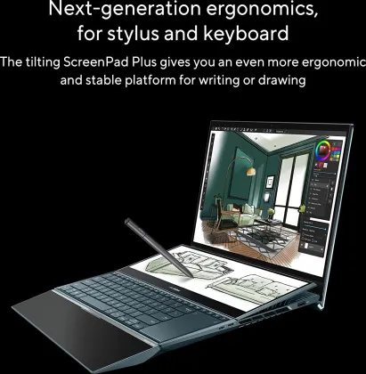 Asus ZenBook Pro Duo 15 OLED 2022 UX582ZM-H701WS Laptop (12th Gen Core i7/ 32GB/ 1TB SSD/ Win11 Home/ 6GB Graph)