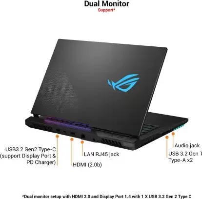 ASUS ROG Strix Scar G533QR-HF078TS Gaming Laptop (AMD Ryzen 7 5800H/ 16GB/ 1TB SSD/ Win10 Home/ 8GB Graph)