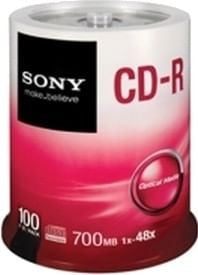 Sony CD-R 100 Pack Spindle (Pack of 100)
