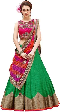 Jay Varudi Creation Women's Cotton Silk Lehenga Choli